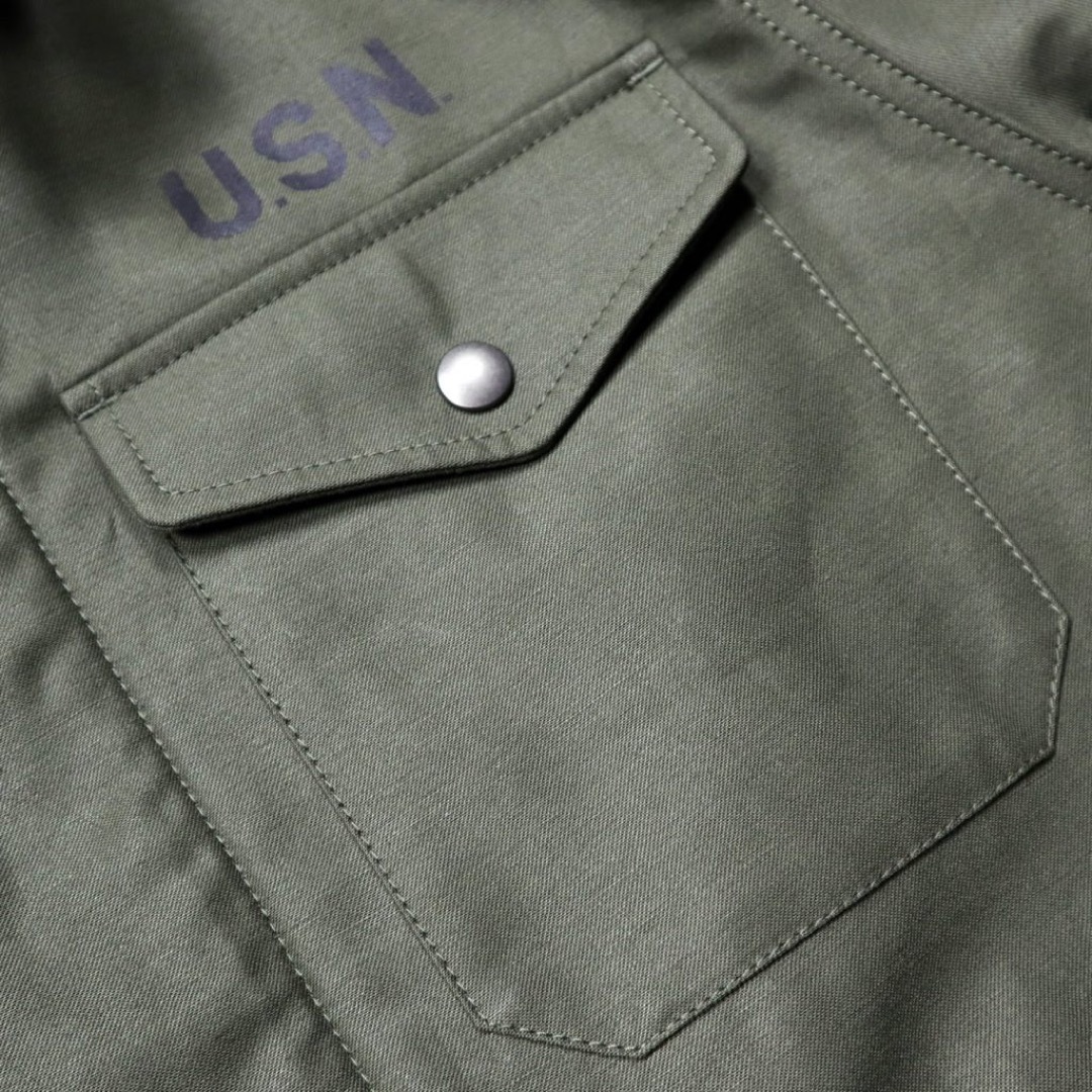 Buzz Rickson's(バズリクソンズ)のHOUSTON/ヒューストン U.S.NAVY 初期型 A-2 デッキジャケット メンズのジャケット/アウター(ミリタリージャケット)の商品写真