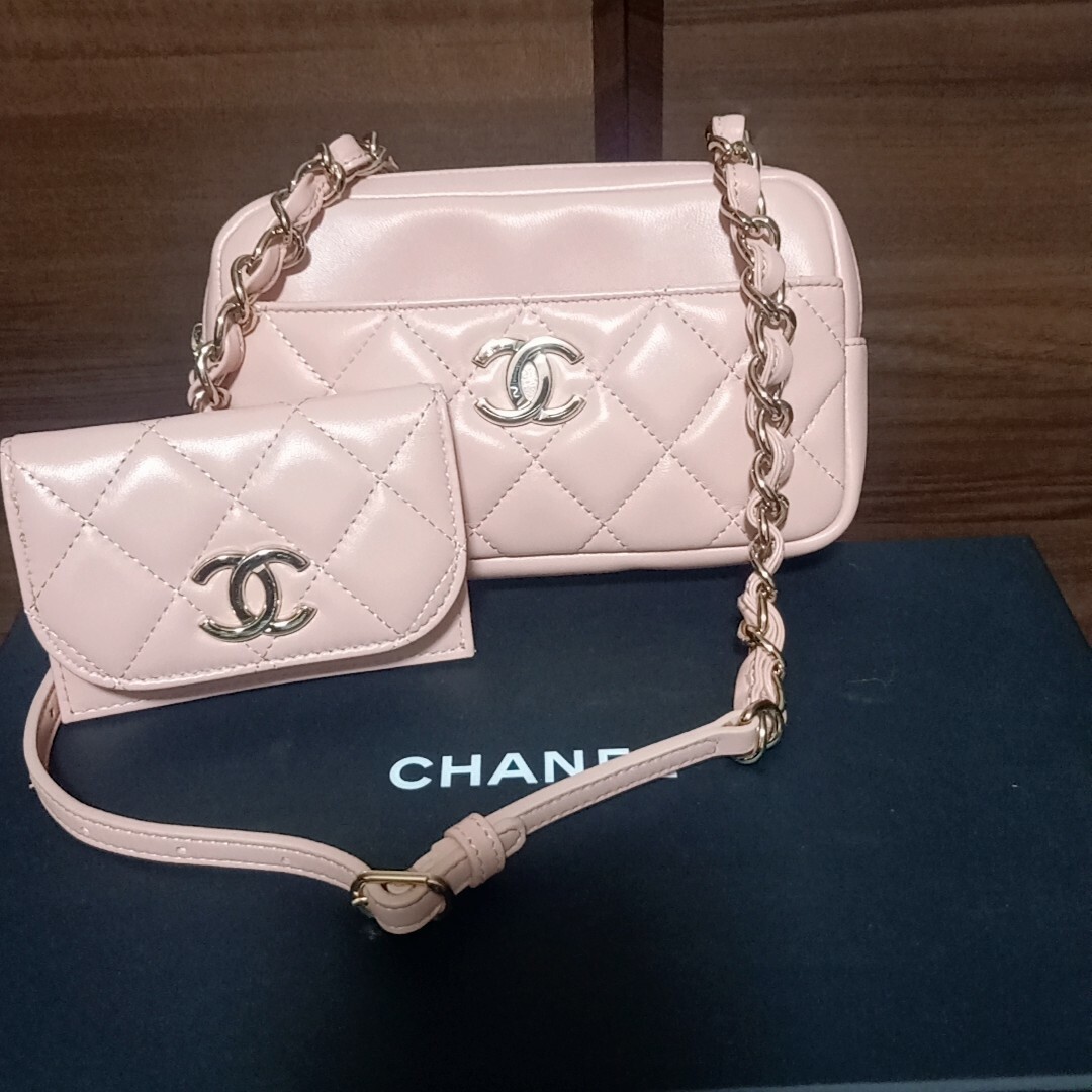 CHANEl チェーンマトラッセ ショルダーポーチ ウエストポーチ