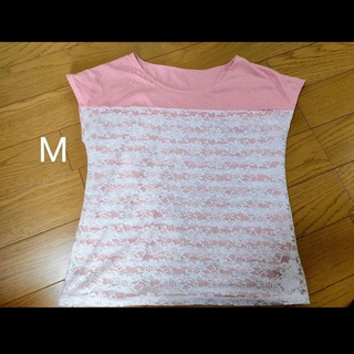 インデックス(INDEX)のインデックス ピンク Mサイズ(カットソー(半袖/袖なし))