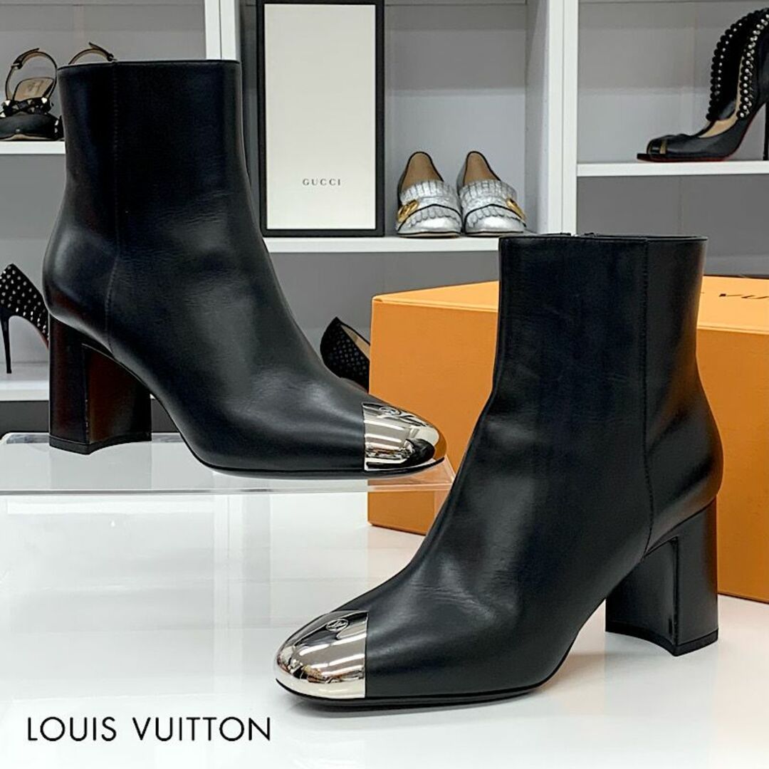 LOUIS VUITTON - 6560 ヴィトン ルイーズライン レザー メタルトゥ