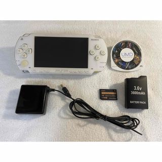 プレイステーションポータブル(PlayStation Portable)の☆良品☆　PSP-1000 セラミックホワイト(携帯用ゲーム機本体)