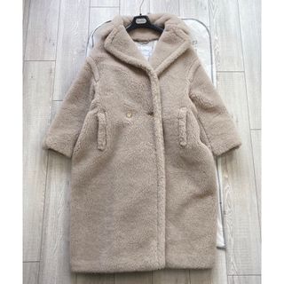 マックスマーラ(Max Mara)の美品　マックスマーラ  テディベア　コート　サンドベージュ　ベージュ　S(ロングコート)