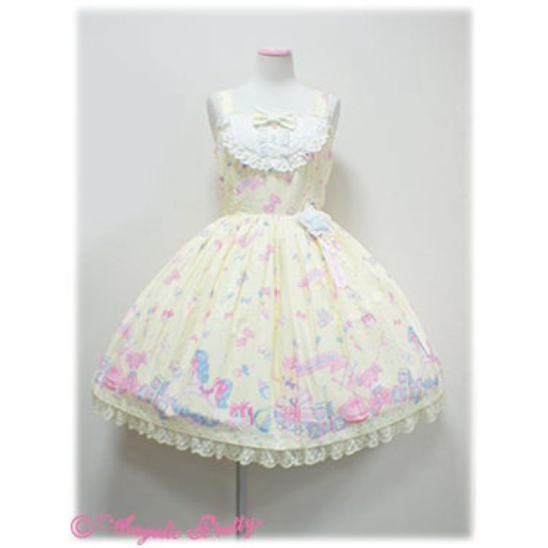 Angelic pretty Dreamyベビールームジャンパースカート セットひざ丈ワンピース