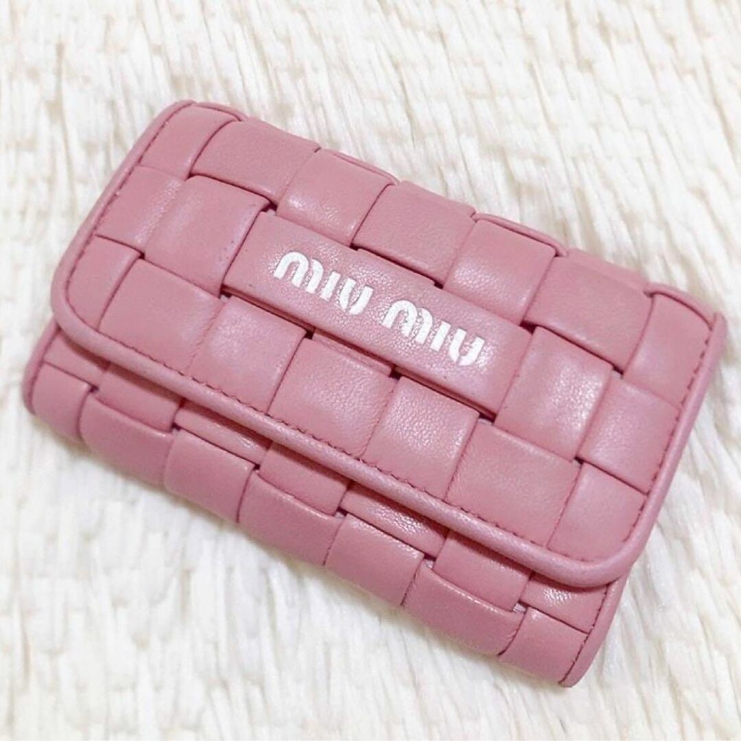 ✨美品✨ MIUMIU イントレッチオ キーケース　6連キーケース　ピンク