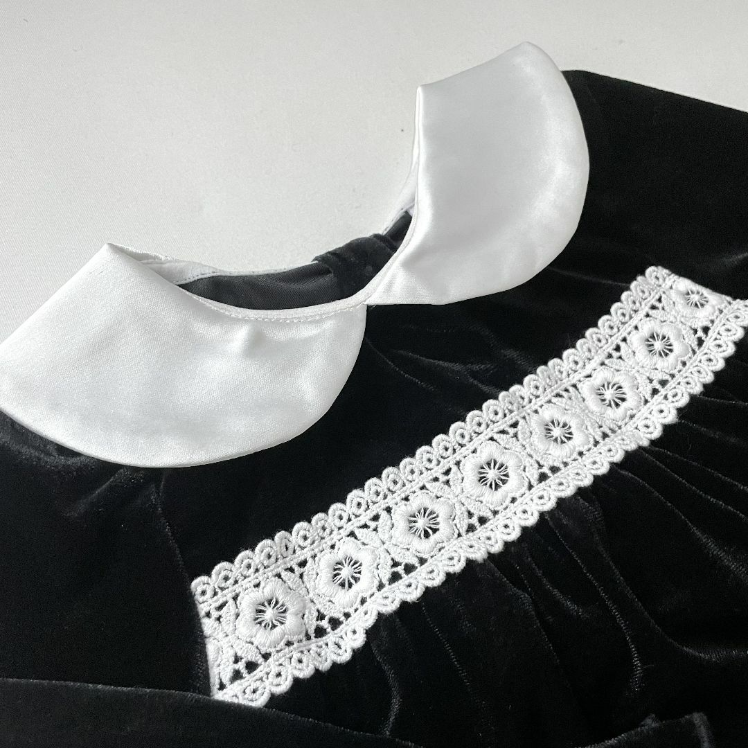 black velour setup キッズ/ベビー/マタニティのベビー服(~85cm)(セレモニードレス/スーツ)の商品写真
