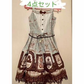 アンジェリックプリティー(Angelic Pretty)のAngelic Pretty  Musee du Chocolat 4点セット(ひざ丈ワンピース)