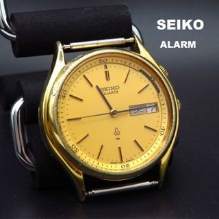 セイコー(SEIKO)のSEIKO アラーム 腕時計 デイデイト ゴールド (腕時計(アナログ))