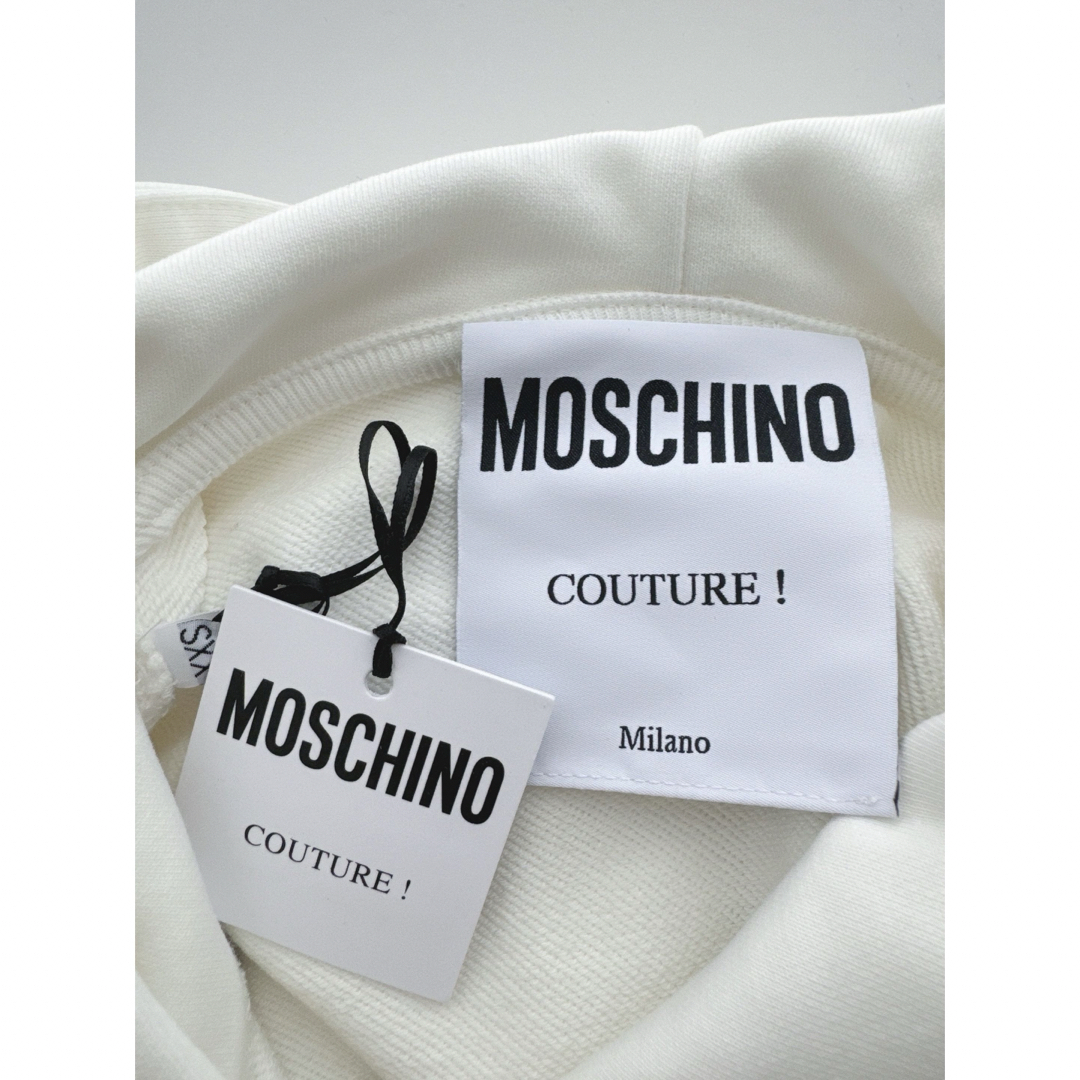 【訳あり】【新品】MOSCHINO  モスキーノ   ロゴ  スウェットパーカー