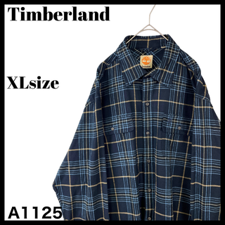 ティンバーランド(Timberland)のTimberland ティンバーランド 長袖チェックシャツ ネイビー XL相当(シャツ)