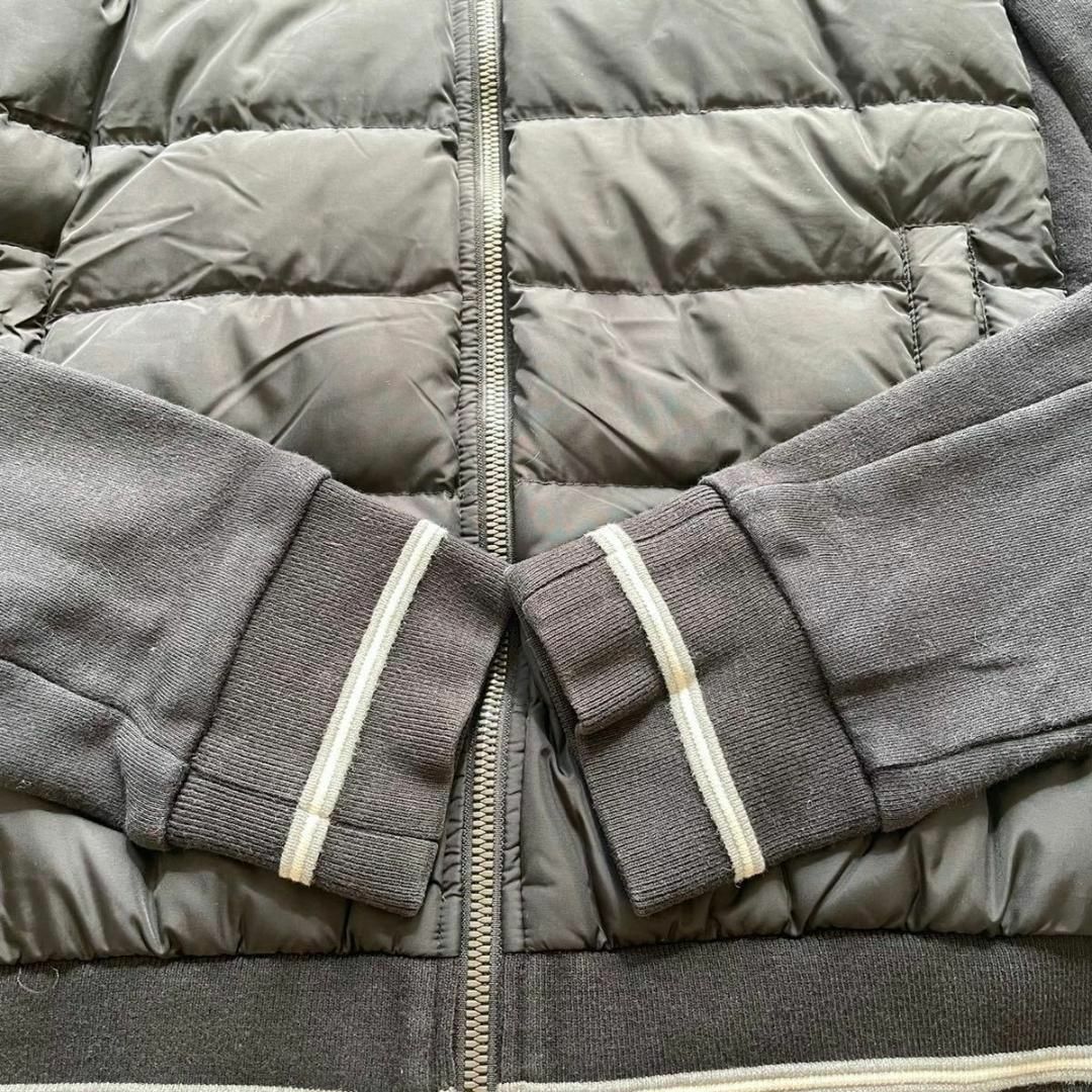 MONCLER - MONCLER ダウンジャケット 切替パーカー ブラック Lサイズ