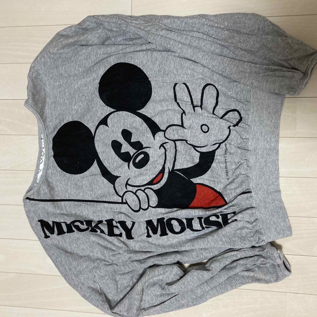 Disney(ディズニー)のミッキー　リバーシブル　ビンテージ　TOPS レトロ レディースのトップス(カットソー(長袖/七分))の商品写真