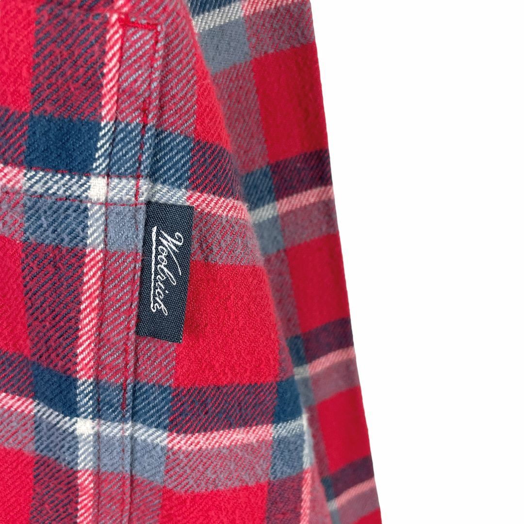 WOOLRICH(ウールリッチ)のWOOLRICH ウールリッチ フランネルシャツ 長袖シャツ チェック 赤 XL メンズのトップス(シャツ)の商品写真