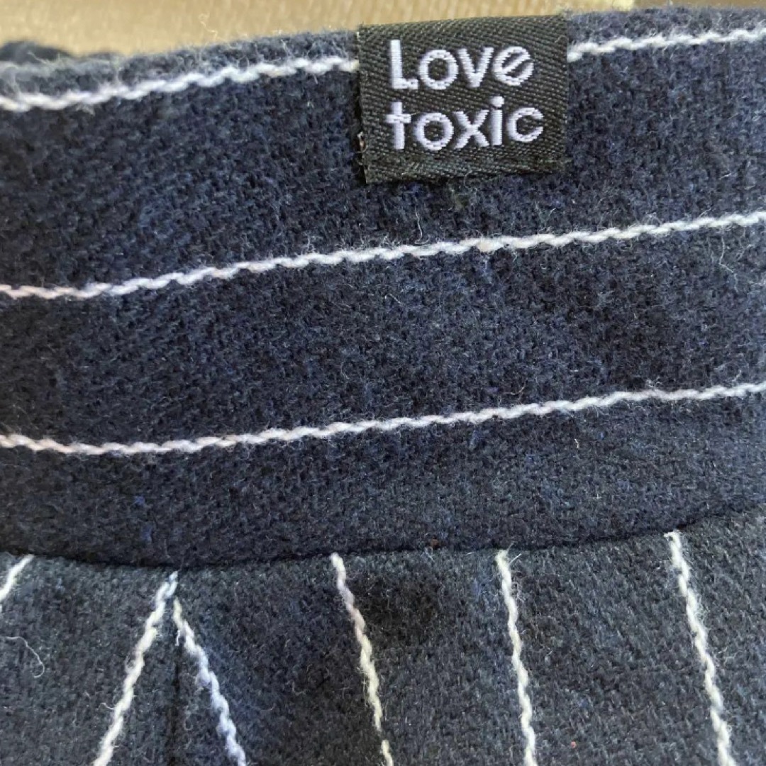 lovetoxic(ラブトキシック)のLovetoxic フレアスカート ストライプ　L キッズ/ベビー/マタニティのキッズ服女の子用(90cm~)(スカート)の商品写真