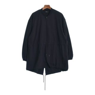 セオリー 19SS ノーカラージャケット ニット コットン ストレッチ 白 0