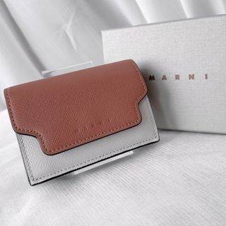 マルニ(Marni)のMARNI マルニ　三つ折り財布　コンパクト　ウォレット　サフィアノ　小銭入れ(財布)