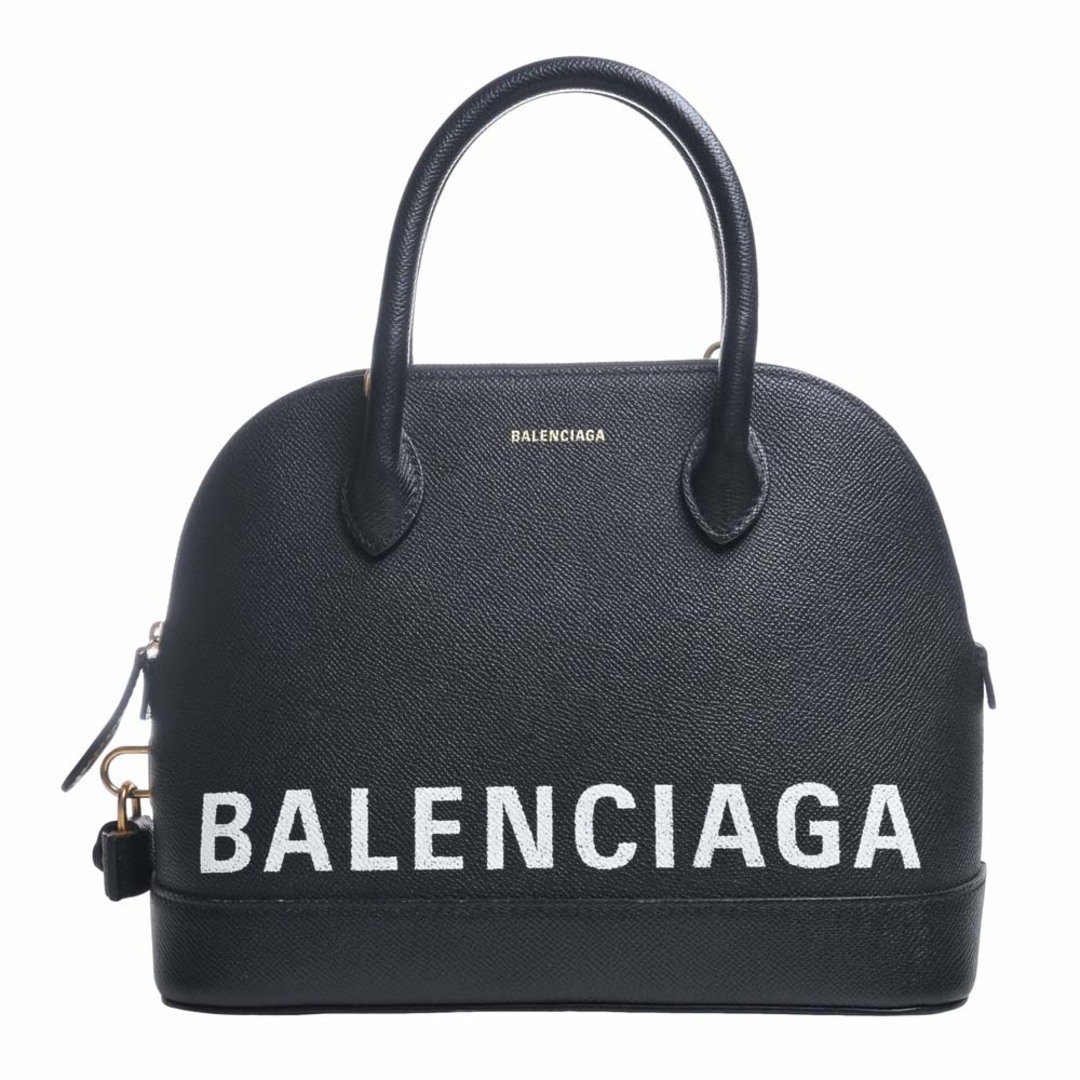 Balenciaga バレンシアガ レザー ヴィル トップハンドルS 2WAY ハンドバッグ 518873 ブラック by