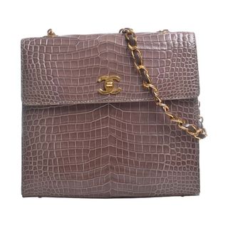 シャネル ココマーク ハンドバッグ クロコダイル レディース CHANEL 【1-0092030】