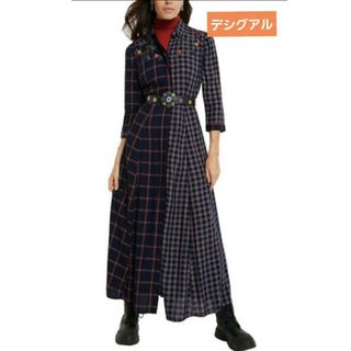 美品✨デシグアル　定価21,900円　Aライン ロングシャツワンピース