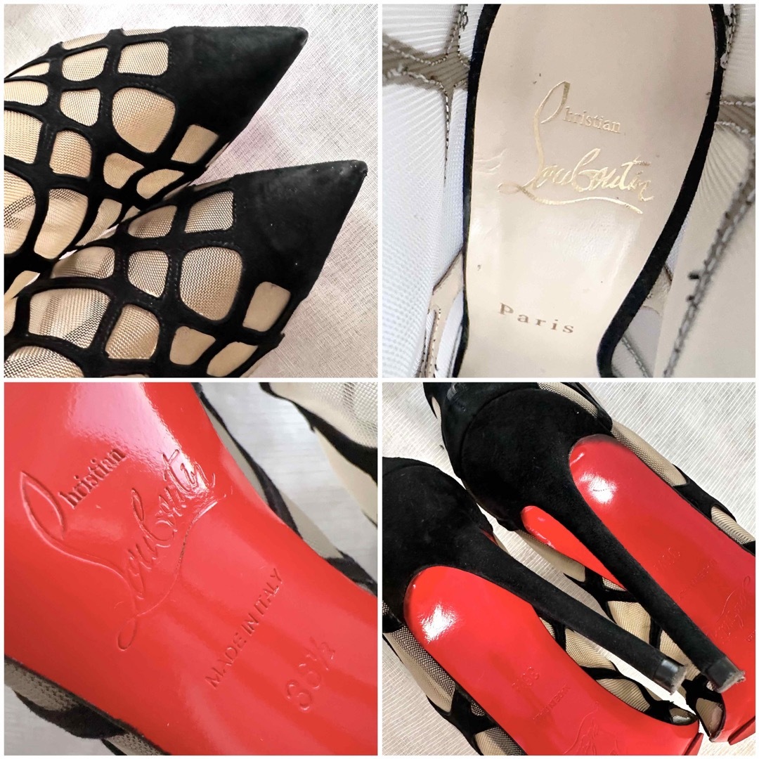 Christian Louboutin(クリスチャンルブタン)のルブタン　ハイヒール　パンプス　ショートブーツ　ブーティ　靴　美品 レディースの靴/シューズ(ハイヒール/パンプス)の商品写真