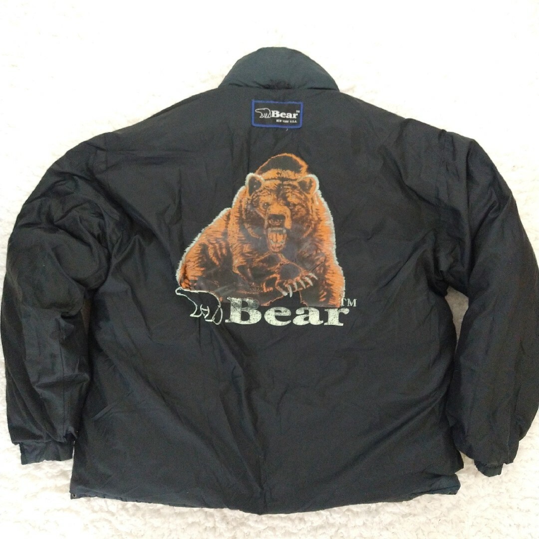 Bear USA(ベアー)のベアー Bear リバーシブル ビッグプリント ボリュームダウン 大きめ L メンズのジャケット/アウター(ダウンジャケット)の商品写真