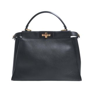 フェンディ(FENDI)の【中古】FENDI フェンディ レザー ピーカーブー 2WAY ハンドバッグ 8BN290 ブラック by(その他)