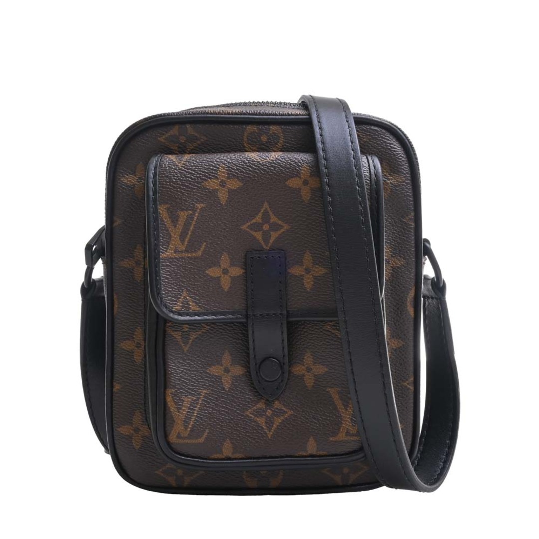 LOUIS VUITTON ルイヴィトン モノグラム マカサー クリストファー ウエアラブルウォレット ショルダーバッグ M69404 ブラウン/ブラック by