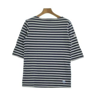 オーシバル(ORCIVAL)のORCIVAL オーシバル Tシャツ・カットソー 2(L位) 紺x白(ボーダー) 【古着】【中古】(カットソー(半袖/袖なし))