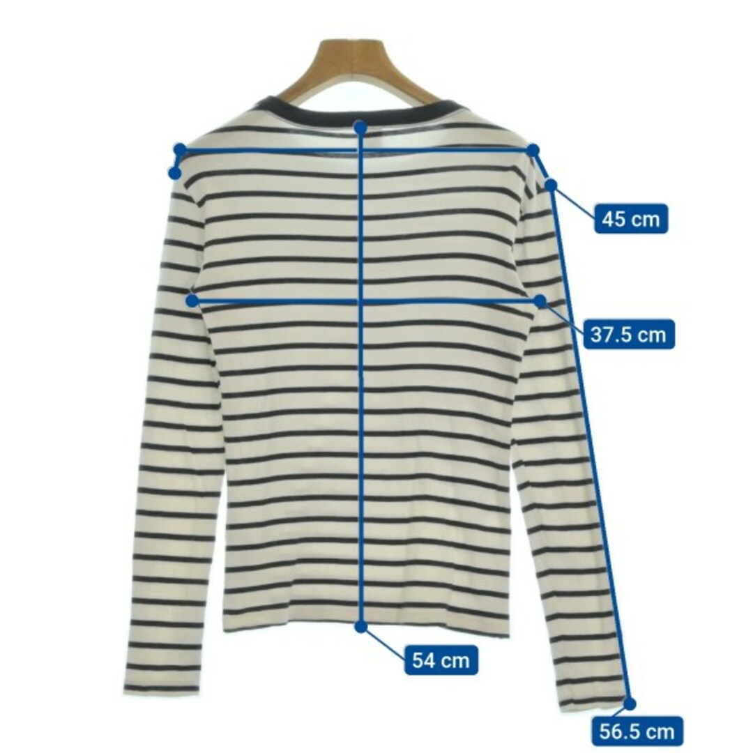 PETIT BATEAU(プチバトー)のPETIT BATEAU Tシャツ・カットソー XS 白x紺(ボーダー) 【古着】【中古】 レディースのトップス(カットソー(半袖/袖なし))の商品写真