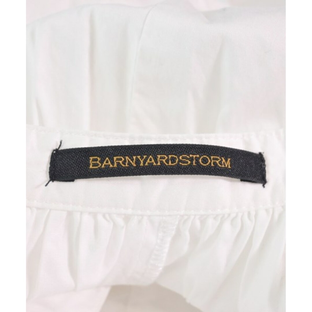 BARNYARDSTORM(バンヤードストーム)のBARNYARDSTORM シャツワンピース 1(M位) 白 【古着】【中古】 レディースのワンピース(その他)の商品写真