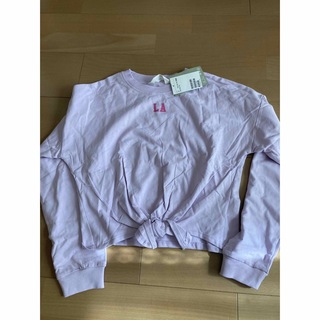 エイチアンドエム(H&M)のH&M オーガニックコットン　長袖　ロンT 薄手トレーナー　150(Tシャツ/カットソー)