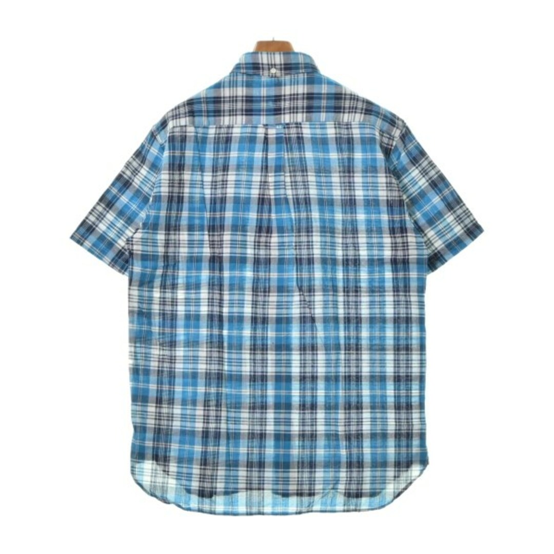 BEAMS PLUS カジュアルシャツ XL 青x紺x白(チェック) 【古着】【中古】