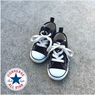 オールスター(ALL STAR（CONVERSE）)の✨美品✨️ キッズ CONVERSE  16cm  ブラック(スニーカー)