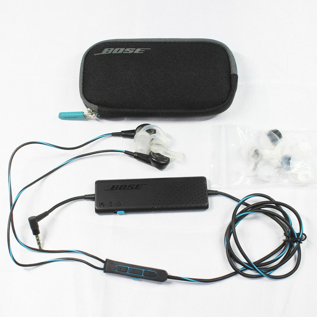 BOSE(ボーズ)のBOSE QC20 ノイズキャンセリングイヤホン スマホ/家電/カメラのオーディオ機器(ヘッドフォン/イヤフォン)の商品写真