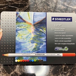 ステッドラー(STAEDTLER)のカラトアクェレル水彩色鉛筆 12色セット(色鉛筆)