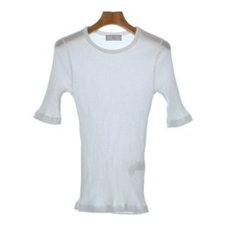 イエナ(IENA)のIENA イエナ Tシャツ・カットソー -(XS位) 白 【古着】【中古】(カットソー(半袖/袖なし))