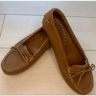 クラークス(Clarks)の最終　英国　Clark’s のモカシン　ブラウン　美品　UK5クラークス 24(ローファー/革靴)