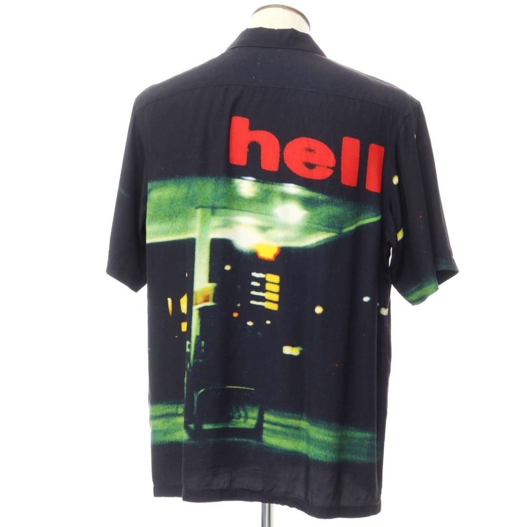 【中古】シュプリーム Supreme 2023年秋冬 Hell S/S Shirt レーヨン 半袖 オープンカラーシャツ ブラック【サイズL】【メンズ】