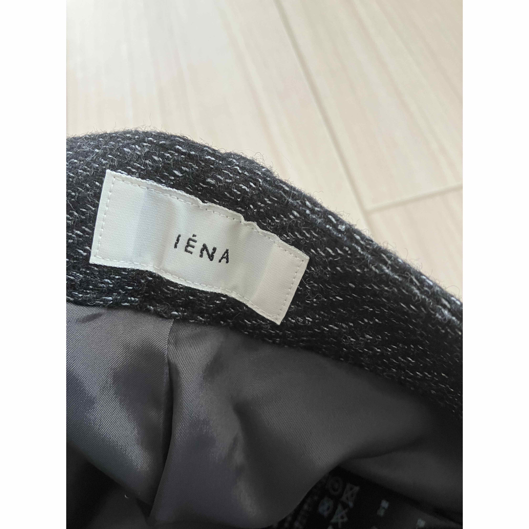 IENA(イエナ)の《美品》IENA ウール混 ワイドパンツ 裾スリット レディースのパンツ(カジュアルパンツ)の商品写真