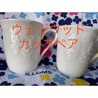 ウェッジウッド(WEDGWOOD)のウェジウッド  ストロベリー・ヴァイン　カップペア(食器)