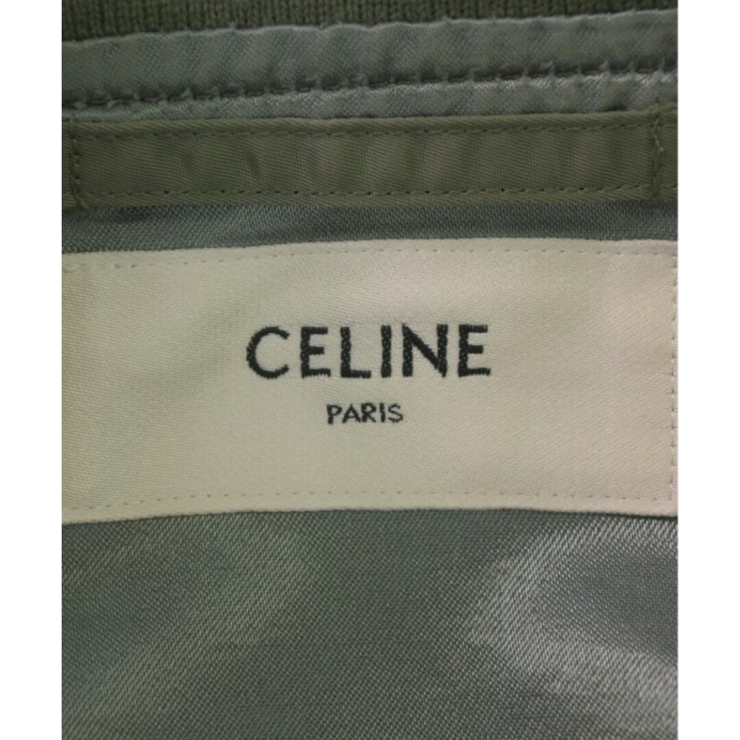 CELINE - CELINE セリーヌ ミリタリーブルゾン S カーキ 【古着 CELINE - CELINE セリーヌ ミリタリーブルゾン S カーキ 【古着