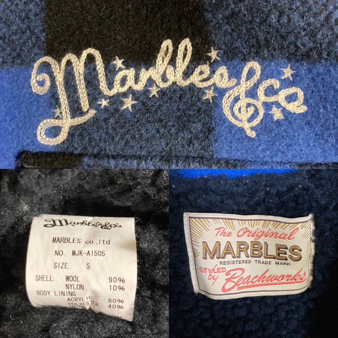 MARBLE & Co.(マーブルアンドコー)のボア付き マーブルズ バッファロー ジャケット チェック テンダーロイン メンズのジャケット/アウター(ブルゾン)の商品写真