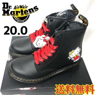 ドクターマーチン(Dr.Martens)の【新品】ドクターマーチン ハローキティ ブラック ブーツ 20.0(ブーツ)
