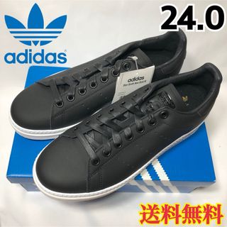 アディダス(adidas)の【新品】アディダス スタンスミス スニーカー ブラック ニューボールド 24.0(スニーカー)