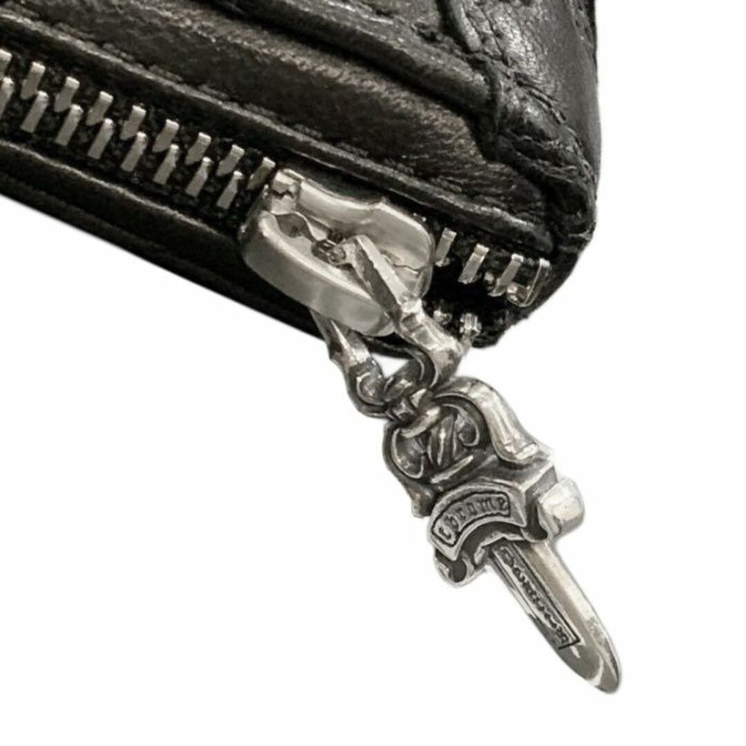 期間限定特価品 Chrome Hearts REC F ZIP WALLET CEMETERY CROSS QUILTED PATCHES 黒