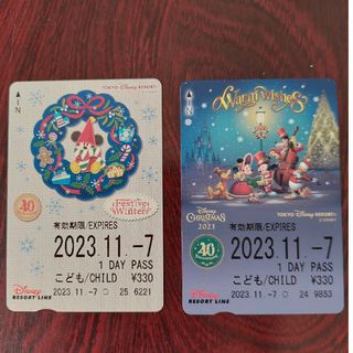 ディズニー(Disney)のディズニーリゾートライン フリーきっぷ クリスマス 2023(その他)