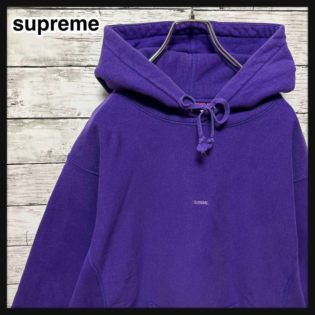 ストゥーシー美品☆SupremeTrademark L/S TopロンT☆シュプリーム☆紫