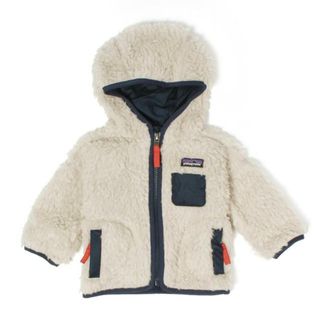 パタゴニア(patagonia)の【新品未使用】 Patagonia パタゴニア ベビー キッズ ジャケット フーディー 防寒 高機能 BABY RETRO-X HOODY 61400 【6M（約6ヵ月）/NATURAL W/NEWNAVY】(その他)