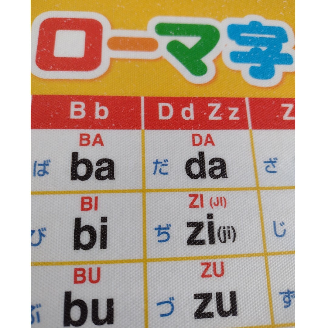 ローマ字　覚えちゃおう　お風呂ポスター キッズ/ベビー/マタニティのおもちゃ(知育玩具)の商品写真