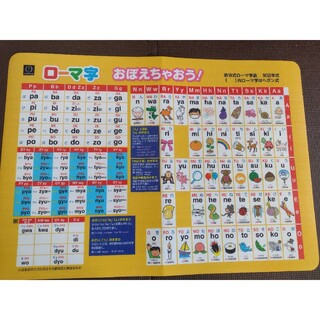 ローマ字　覚えちゃおう　お風呂ポスター(知育玩具)