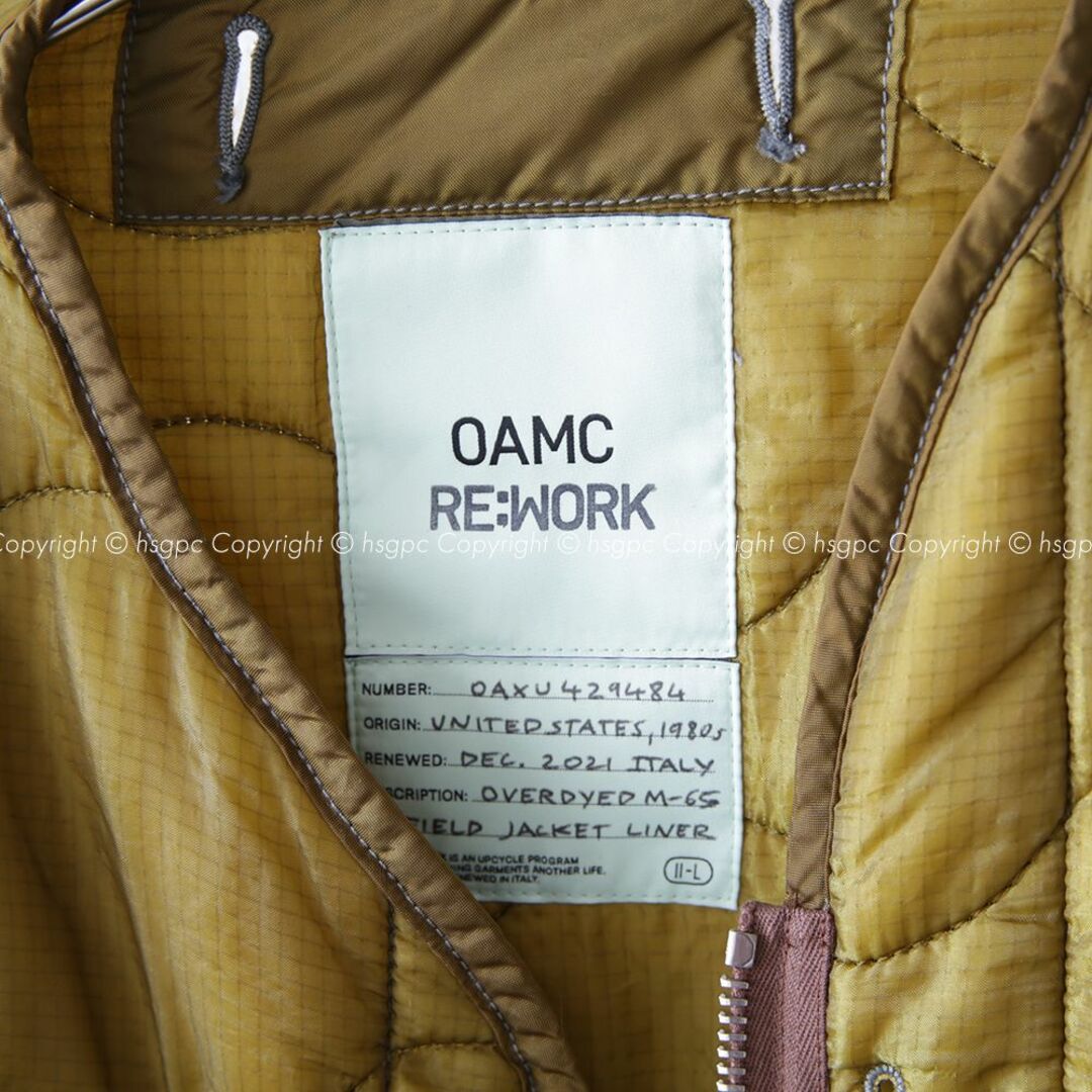 OAMC Re:Work Zipped Liner リメイク ライナー